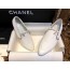 [팬더샵] 샤넬 은색 CC로고 체인 로퍼 화이트 Chanel