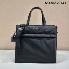 프라다 리나일론 토트백 블랙 2V...