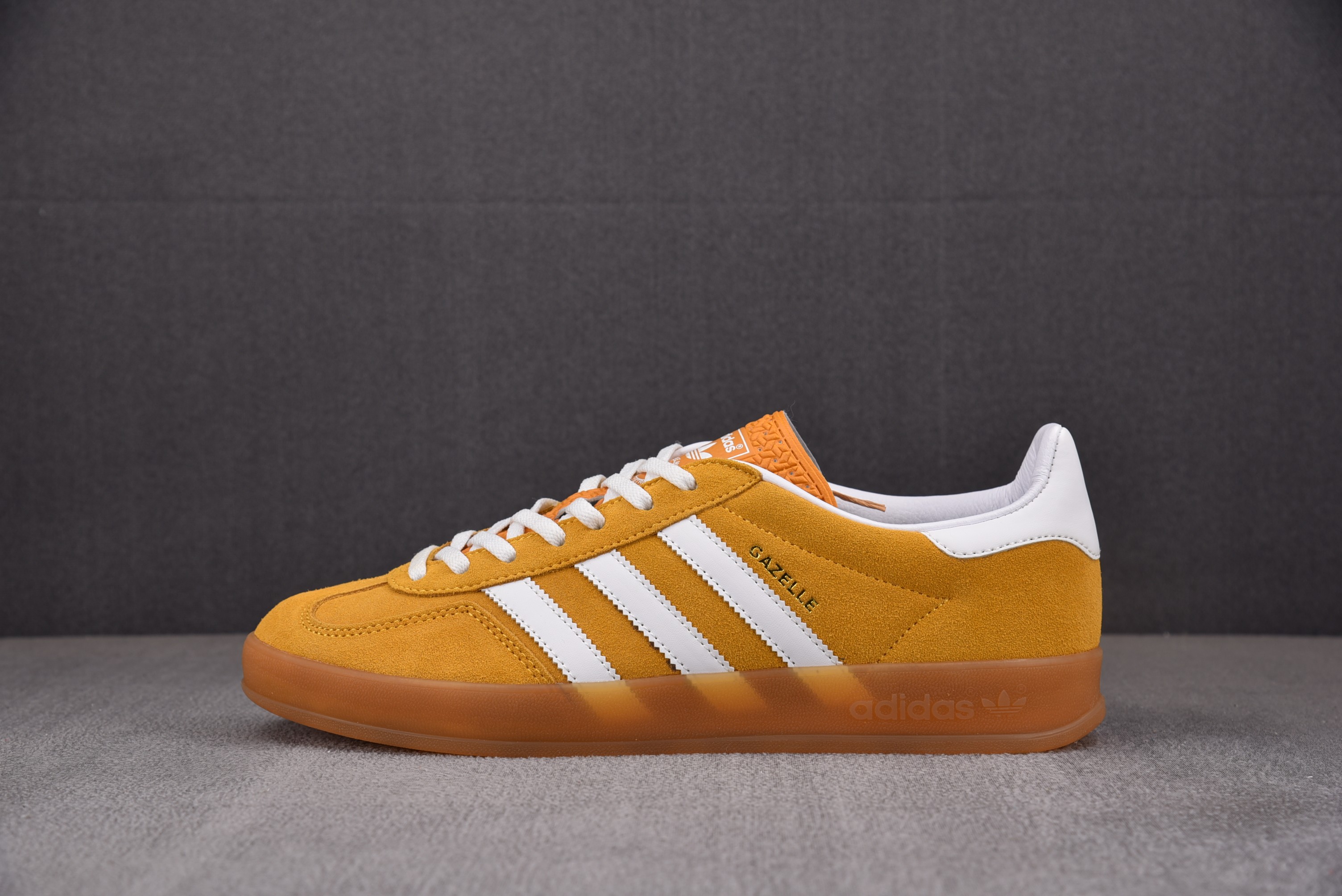 【TOP】AD Originals Gazelle Indoor 低帮板鞋 白黄 HQ8716 아디다스