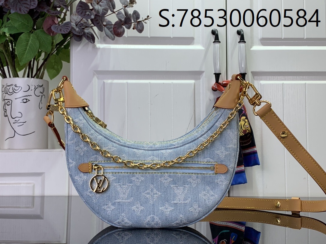 [88factory] 루이비통 루프 백 M24846 23*13*6cm 데님 