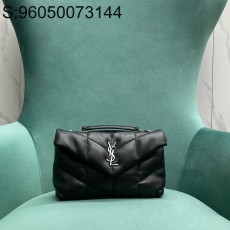 Pomegrante 생로랑 양가죽 PUFFER 토이 759337 23*8.5*15.5cm 블랙 은장 