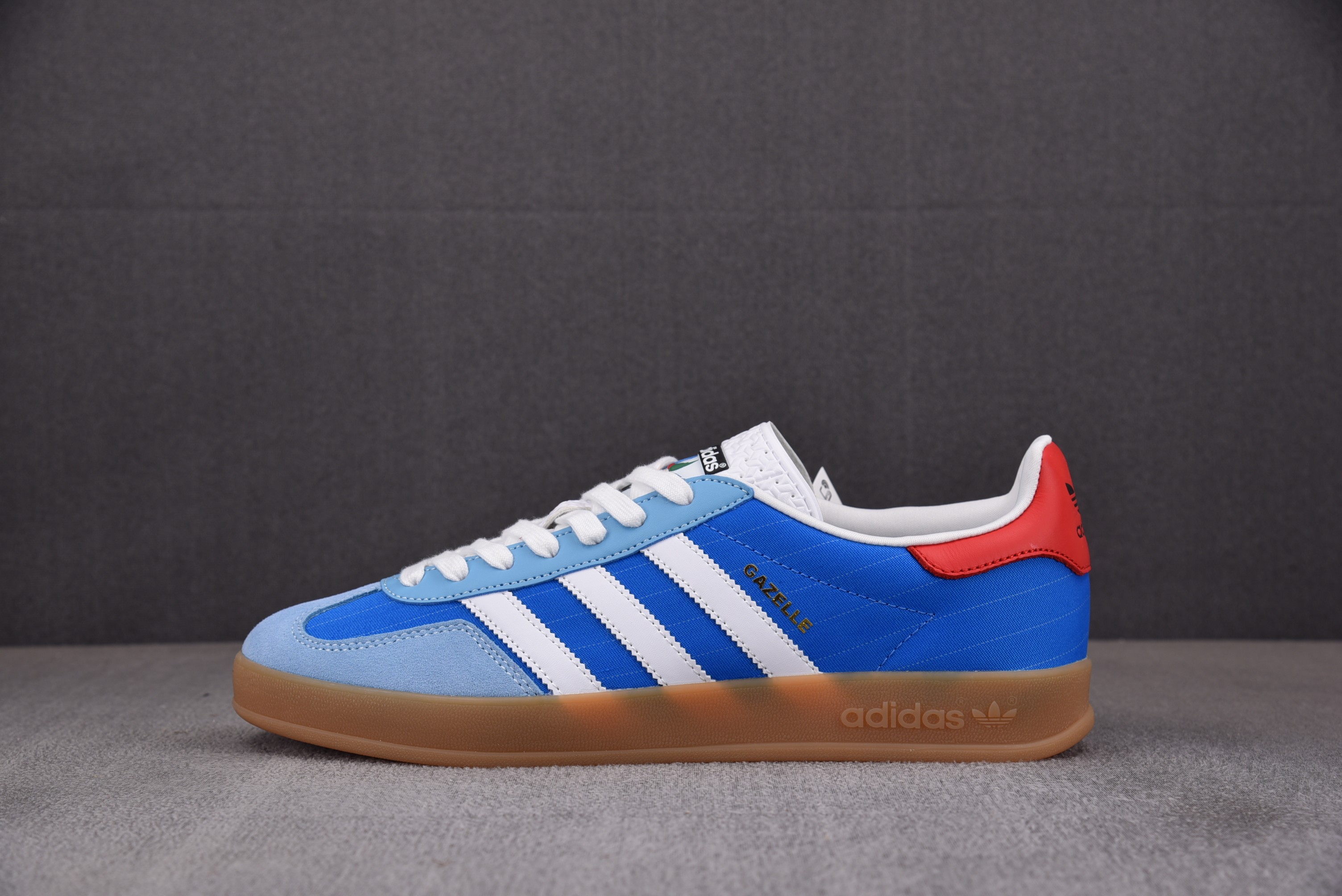 【TOP】AD Originals Gazelle Indoor 蓝色 IF9643 아디다스