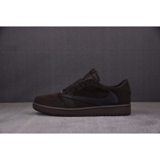 [FK]나이키 에어 조던  레트로 로우 Air Jordan 1 Retro Low OG SP Travis Scott Velvet Brown 벨벳 브라운 DM7866-202