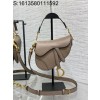 [JHL] 디올 금장 CD 새들백 17*5*15cm 갈색 스몰 Dior