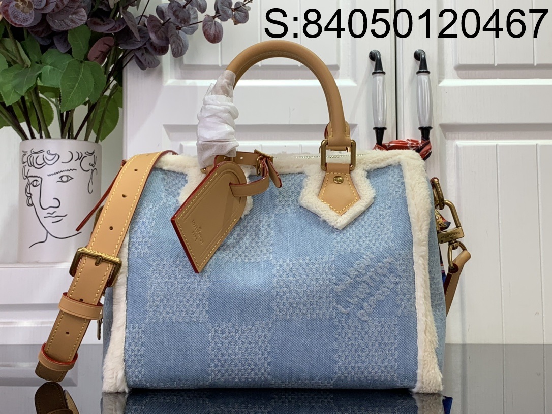 [88factory] 루이비통 스피디 25 반둘리에 윈터 데님 N00111 25*15*15cm 