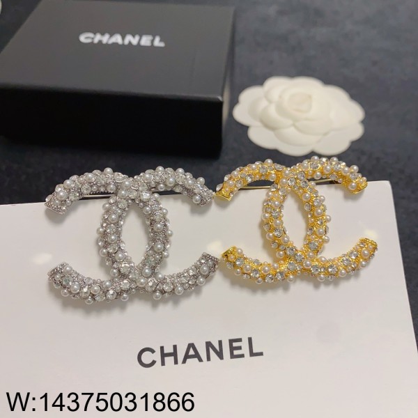 AGG 샤넬 CC로고 진주 브로치...