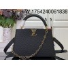 [88factory] 루이비통 카퓌신 미디엄 타조무늬 20*11*31.5cm M12935 블랙
