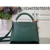 [88factory] 루이비통 카퓌신 스몰 타조무늬 27*18*9cm M24714 초록색
