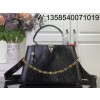 [88factory] 루이비통 카퓌신 MM 수플 블랙 M12924 24*12*33cm