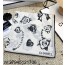 AGG 샤넬 프린트 스퀘어 스카프 140cm*140cm 화이트