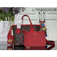 [88factory] 루이비통 네버풀 인사이드 아웃 BB M28318 16.5*11*26.5cm 브라운 레드