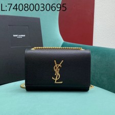 Pomegrante 생로랑 그랑 드 뿌드르 가죽 KATE 스몰 백 20*5*12.5cm 금장 블랙 469390