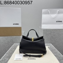 [카타공장, kata공장] 자크뮈스 탑 핸들 백 24*14*7.5cm 블랙 염소가죽 스몰
