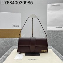 [카타공장, kata공장] 자크뮈스 르 밤비노 롱 플랩백 다크 브라운 28*13.5*6cm 금장 무광 KBZ