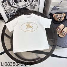[AC아동복] 버버리 EKD 승마 프린트 반팔티 화이트