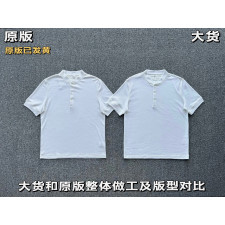 [화가셀러] Brunello Cucinelli 브루넬로 쿠치넬리 26SS 와플 헨리넥 반팔티(70% 면, 30% 실크)