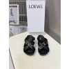 AN3 로에베 LOEWE 타입 스벳 레더 샌들 블랙