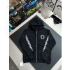 V공장Chrome Hearts  크롬하츠 플로럴 크로스 슬리브 집업 후드
