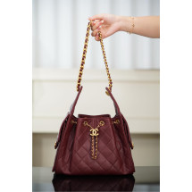 [JD] 샤넬 25백 스몰 버건디 골드 하드웨어 30*26*14cm