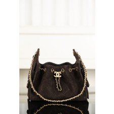 [JD] 샤넬 25백 미니 스웨이드 브라운 20*22*12.5cm