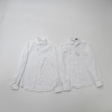 [콜라셀러] Brunello Cucinelli 브루넬로 쿠치넬리 화이트 린넨 셔츠
