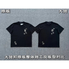[화가셀러] Maison Mihara Yasuhiro 메종 미하라 야스히로 FW26 블랙 자수 반팔 티셔츠